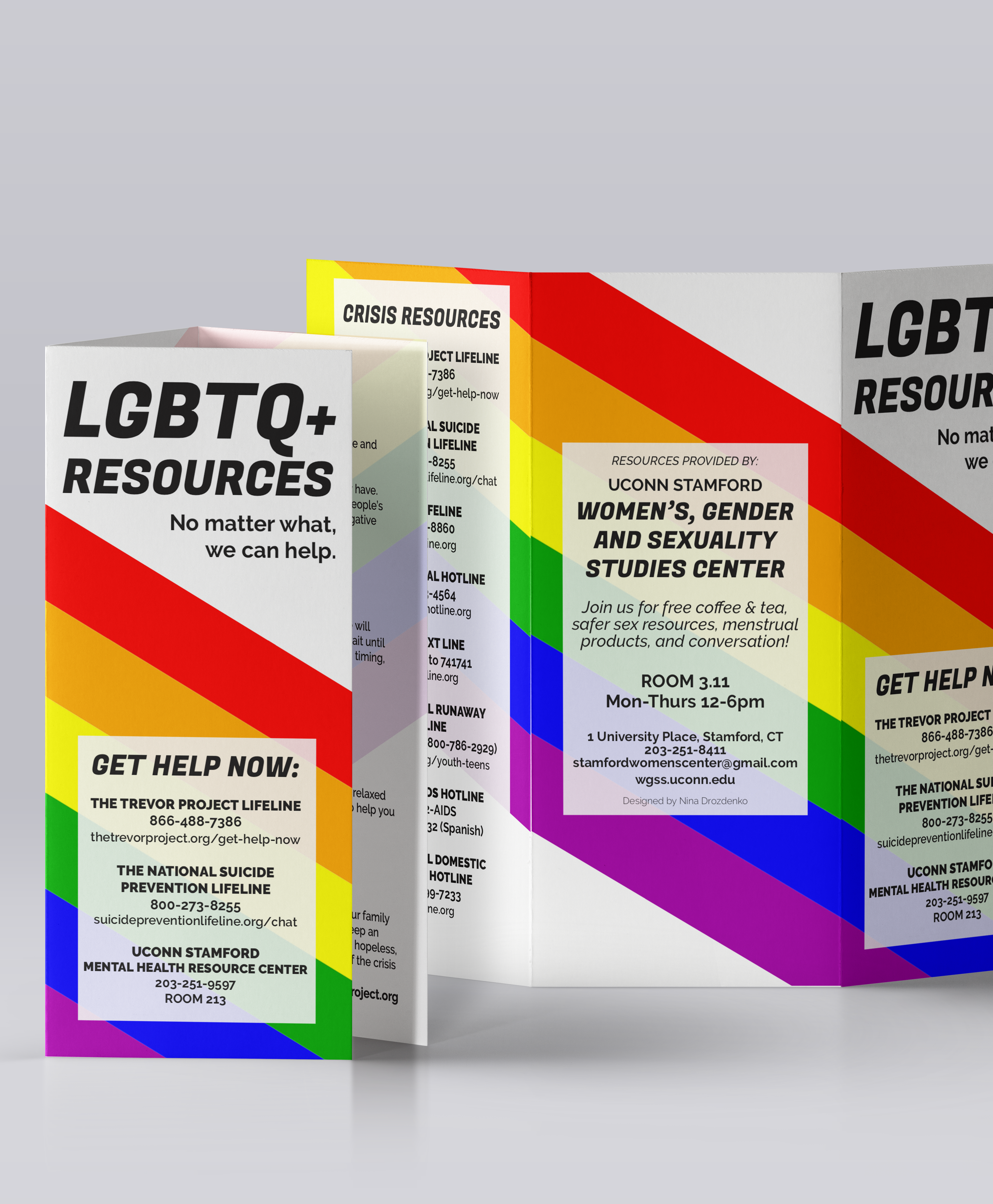 Resource pamphlet for the UConn Stamford Women's, Gender and Sexuality Studies Center